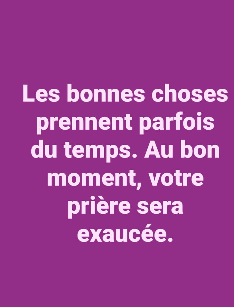 Voyez le chemin dégagé et vous irez loin.