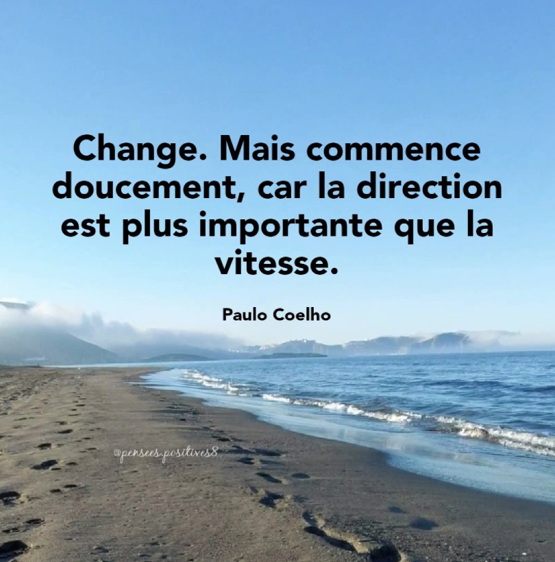 La vie est une route où personne d'autre ne peut marcher à ta place