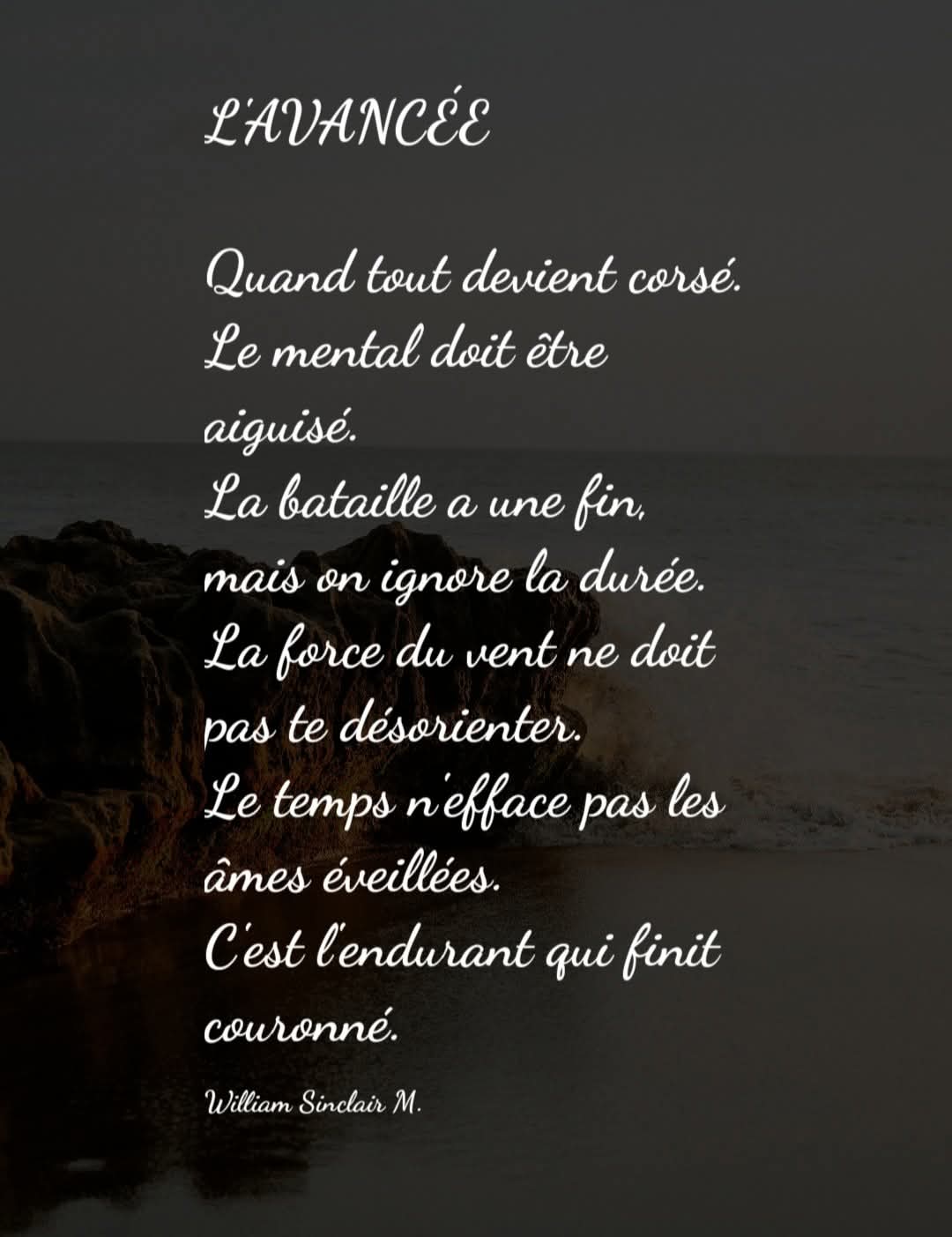 Savoir laisser le temps au temps pour ne pas se voir détruire ce qui se fait hors du temps