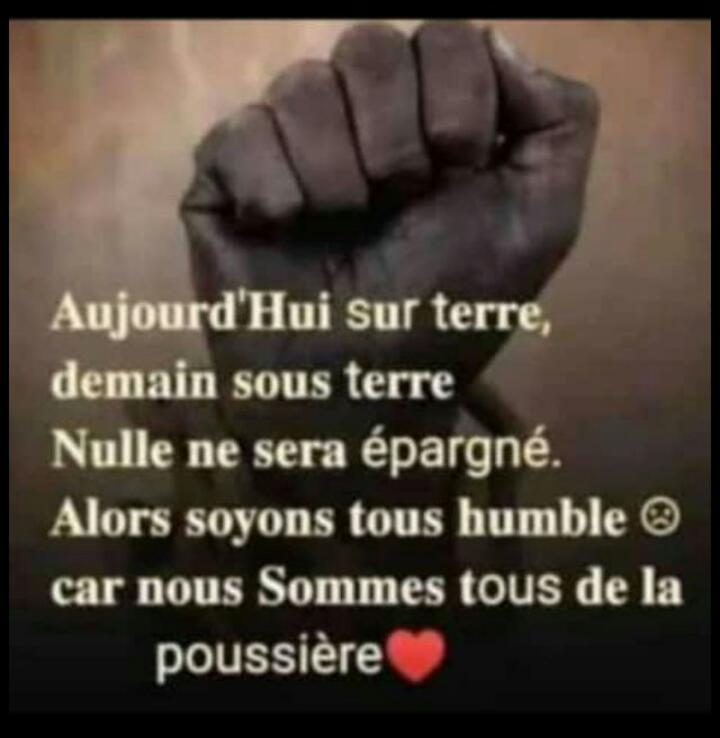 Arrêter d'envier les gens qui sur terre, ont vendu leur dignité pour une vie d'apparence !