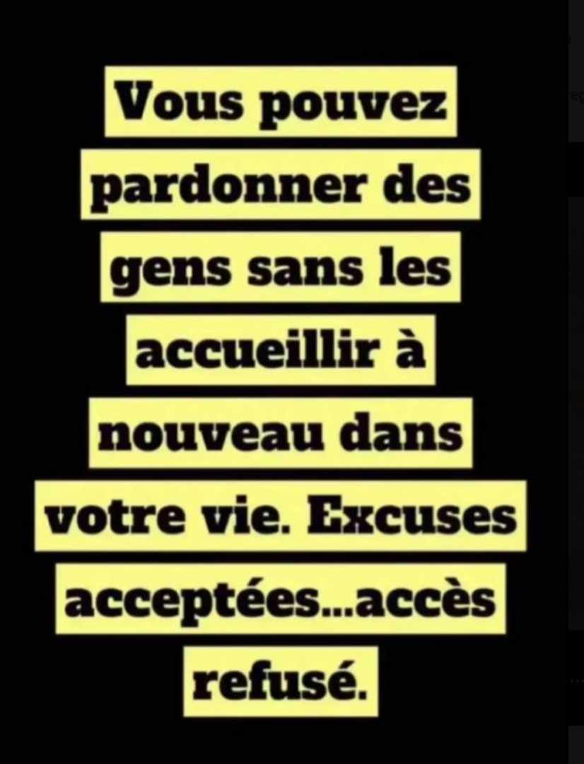 Pardonner, ce n'est pas dire que l'autre avait raison; c'est plutôt décider que la haine ne gouvernera plus notre vie